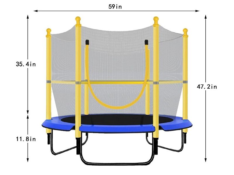 4.92'+Round Kid Trampoline1